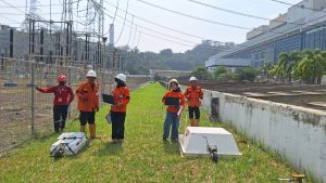Survey Georadar yang dilakukan oleh PT Abhinaya Prima Enjinering di PLTU Suralaya menggunakan alat Georadar 100 MHz dan 250 MHz.