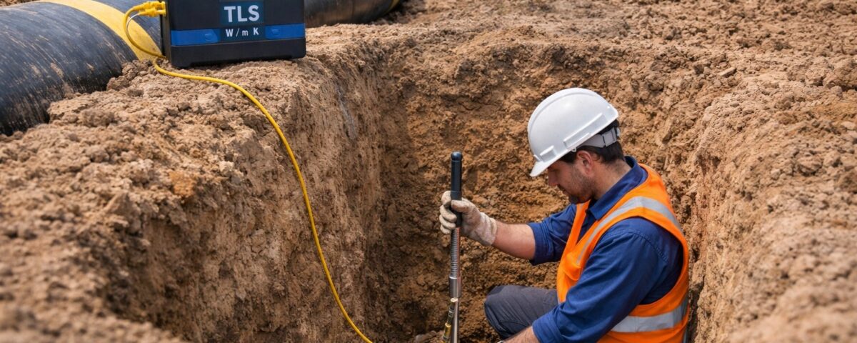 survey soil thermal pada sistem pipa bawah tanah