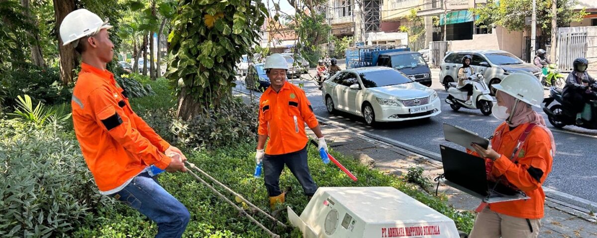survey georadar dan pipe locator untuk mendeteksi utilitas bawah tanah